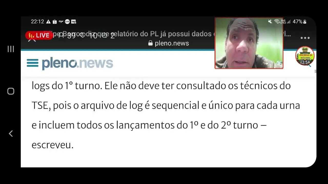 Ao vivo: Relatório do PL - Arquivo log dá base para Bolsonaro anular urnas