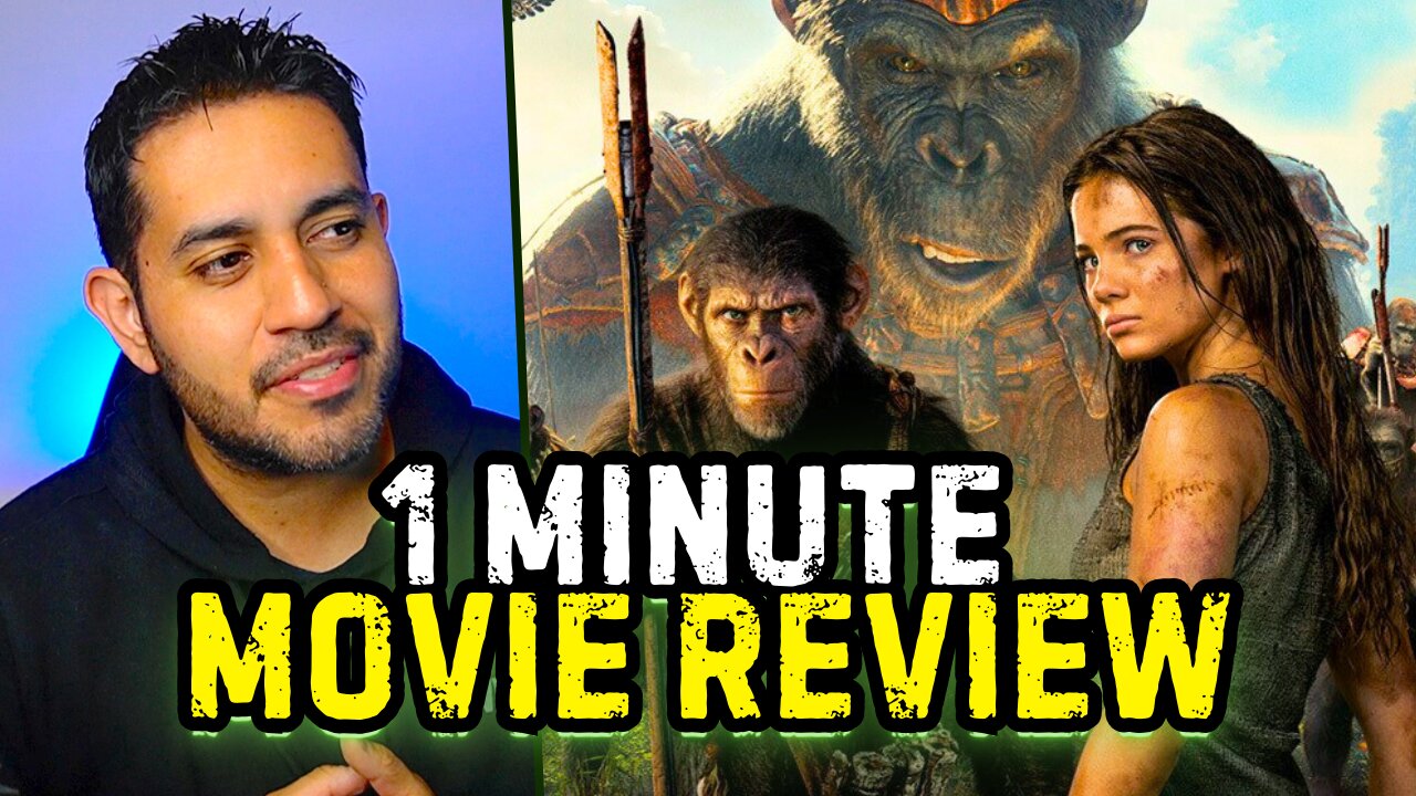 Kingdom of the Planet of the Apes 1 MINUTE MOVIE REVIEW