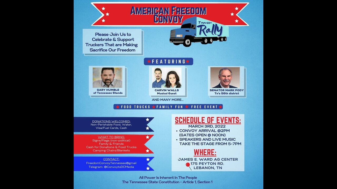 Live at American Freedom Convoy, Lebanon TN