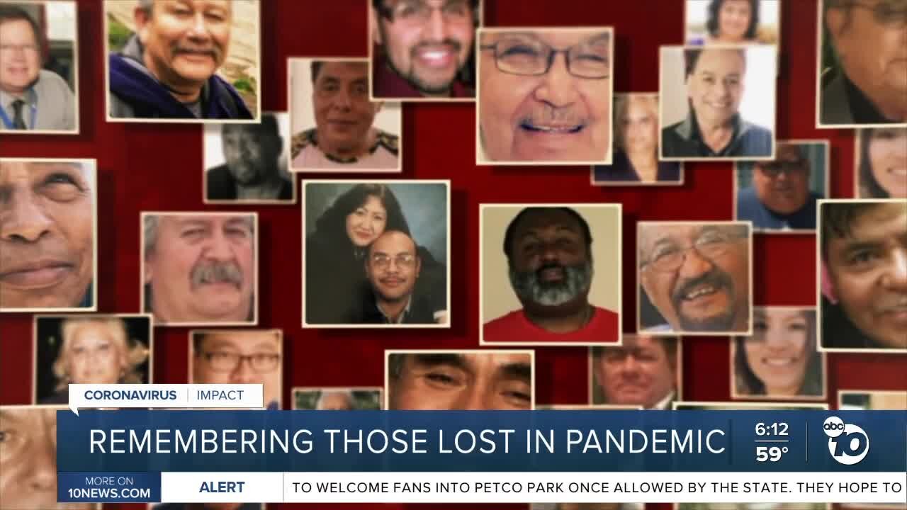 Remembering those San Diegans lost to the pandemic