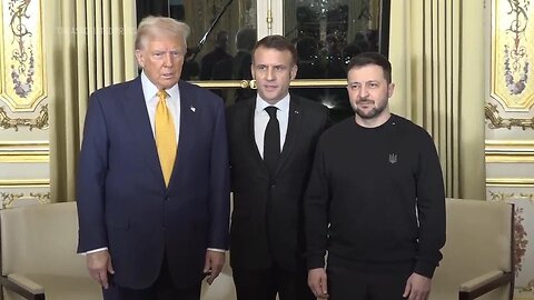 Macron, Trump and Zelenskyy meet together in Paris before Notre Dame reopening