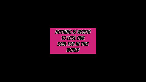 Nothing Worth To Lose For? 🤔