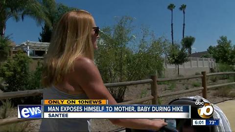 Man exposes himself to mother, baby during hike