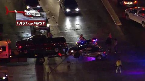 Crash blocking lanes at Charleston, Lamb