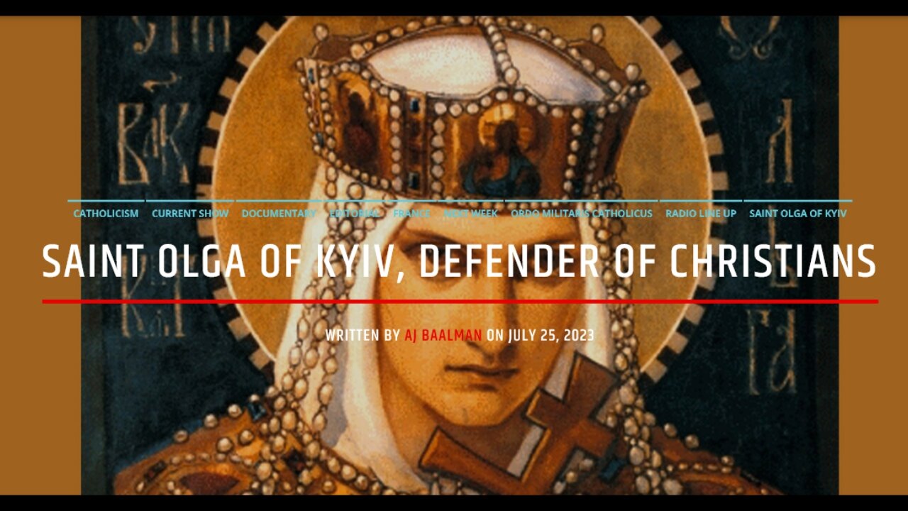 Saint Olga Of Kyiv, Defender Of Christians