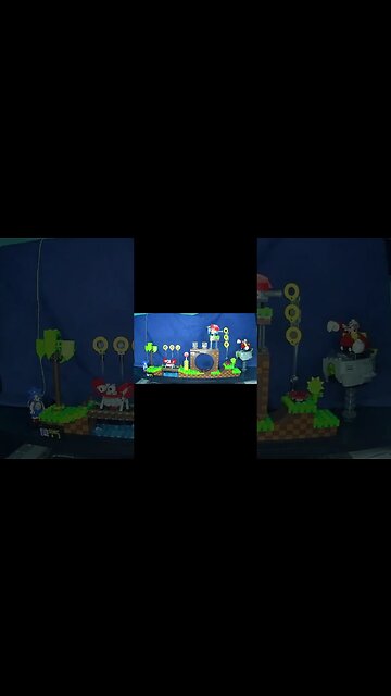 Lego Sonic Run (Stop Motion) #shorts