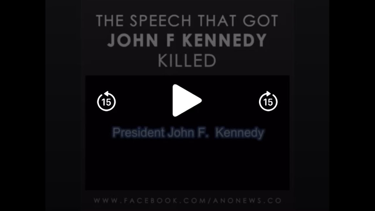 The Speech That Got Kennedy Killed