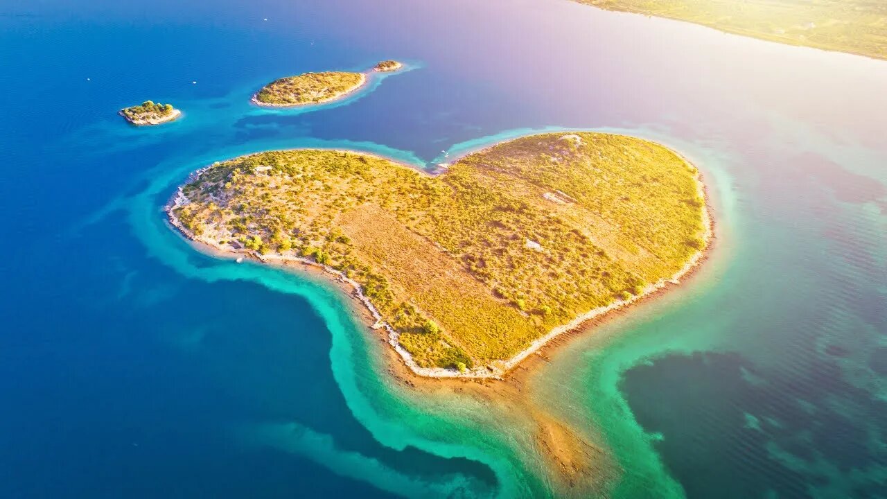 Beautiful Nature Short - Heart Shaped Island 💙 #shorts #nature #short