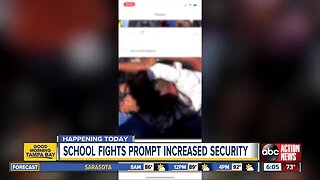 10 teens arrested at a Hillsborough Co. high school for fights