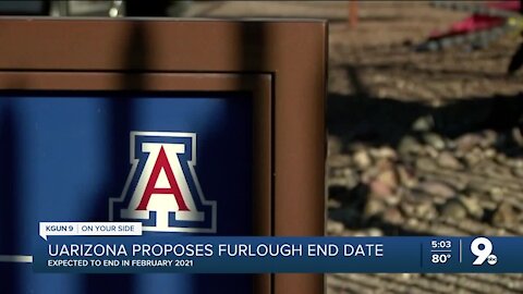 UArizona propose end date for furloughs