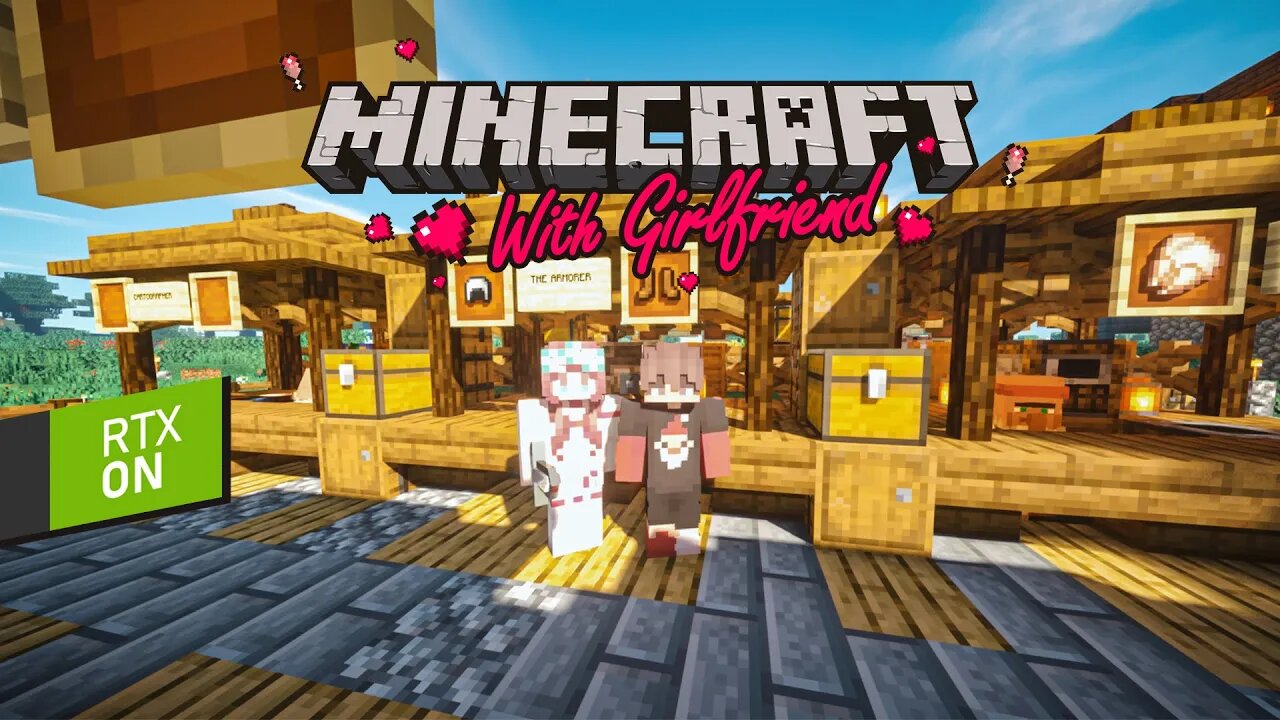 Populating The Villager Trading Centre | Minecraft with Girlfriend • Day 17