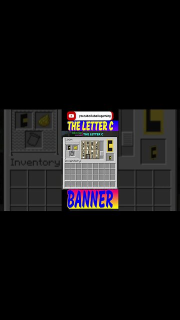 How To Make The Letter C Banner | Minecraft
