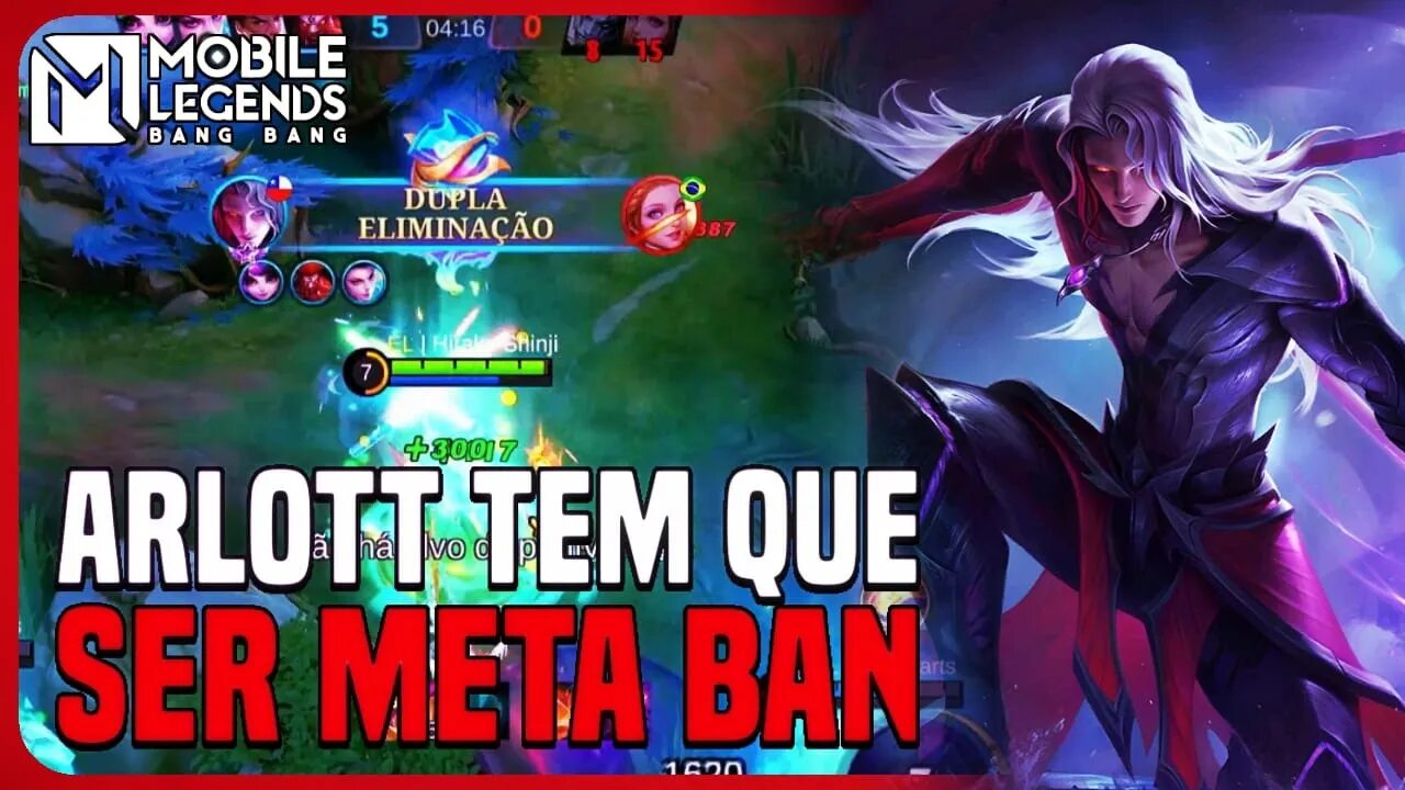 IMPOSSÍVEL ESSE HERÓI NÃO SER META BAN, OLHA ISSO!! | ARLOTT | MLBB