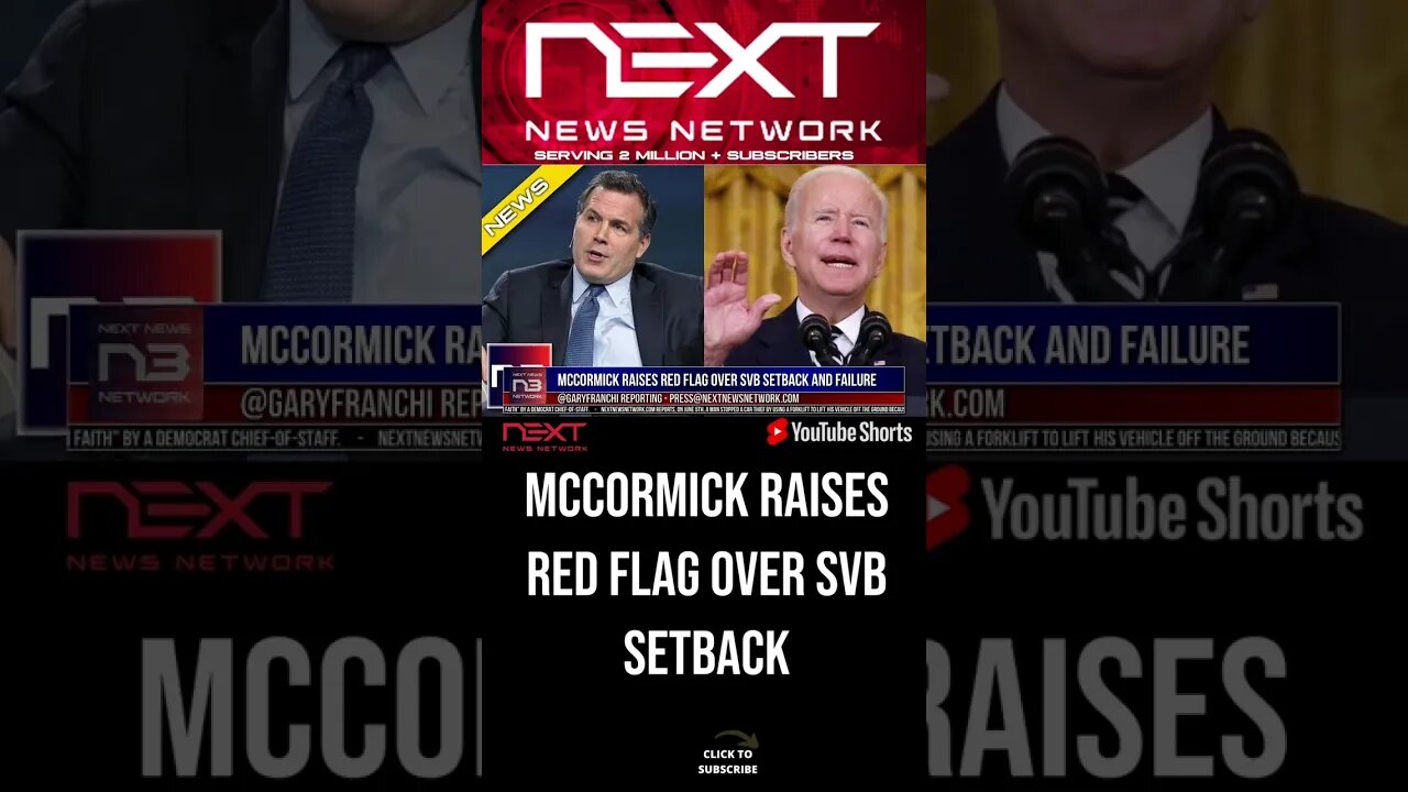 McCormick Raises Red Flag Over SVB Setback and Failure #shorts