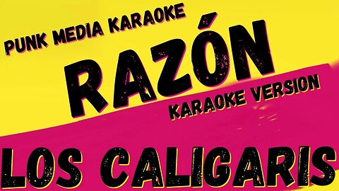 LOS CALIGARIS ✴ RAZÓN ✴ KARAOKE INSTRUMENTAL ✴ PMK