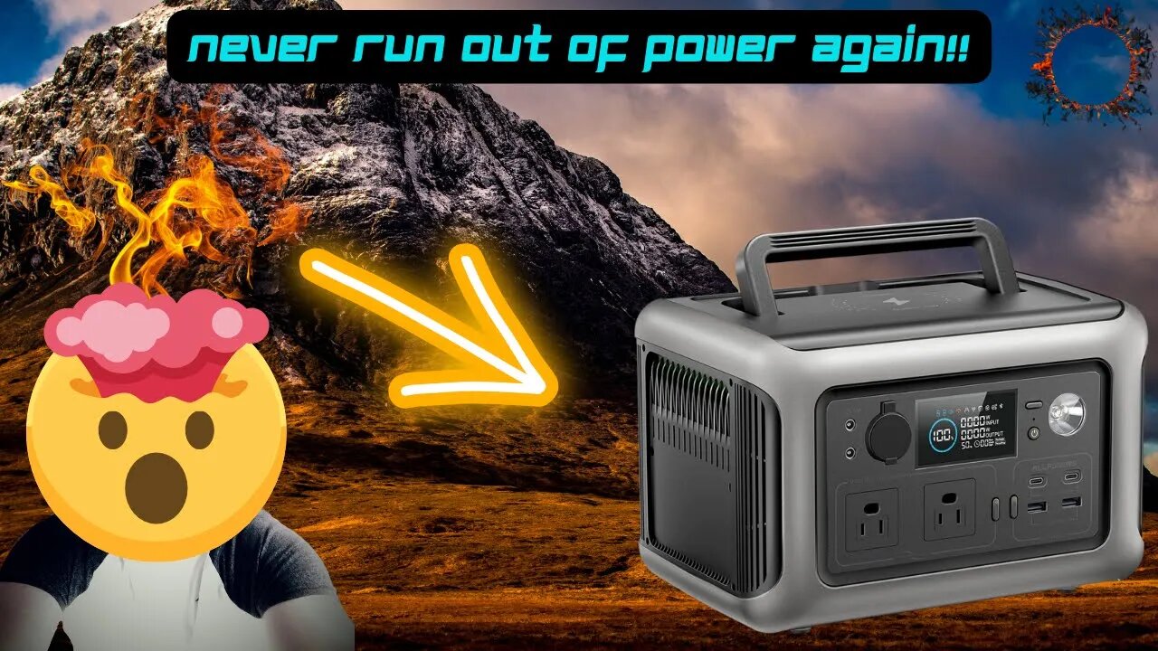 ALLPOWERS R600 Portable Power Station 600W 299Wh LiFeP04 Battery