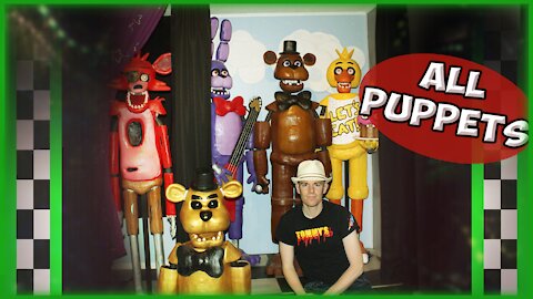 My Puppet Collection! FNAF and Much More! Tommy's Puppet Lab