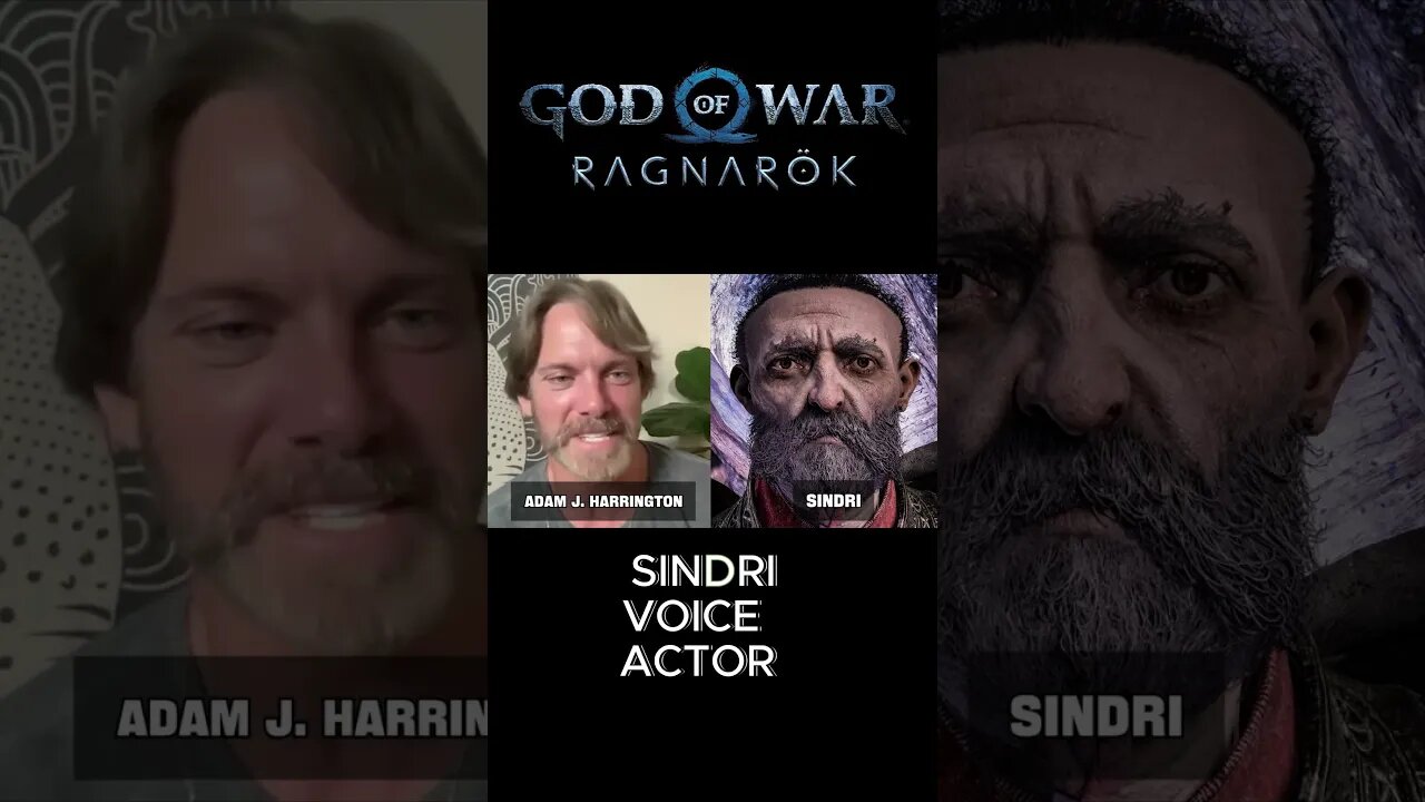 SINDRI voice actor for God of war ragnarok #godofwarragnarok #godofwar #shorts