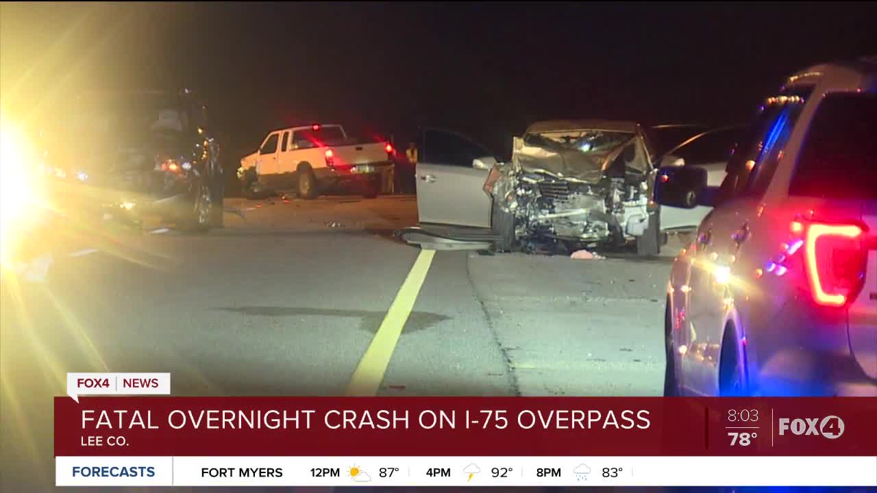 Overnight deadly crash I-75