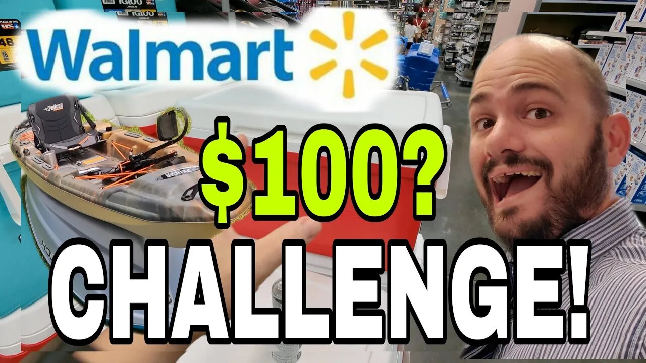 Walmart $100 Kayak Rigging Challenge, IS IT POSSIBLE?