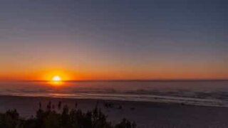 Il magico tramonto del Mar Baltico, filmato in time-lapse!