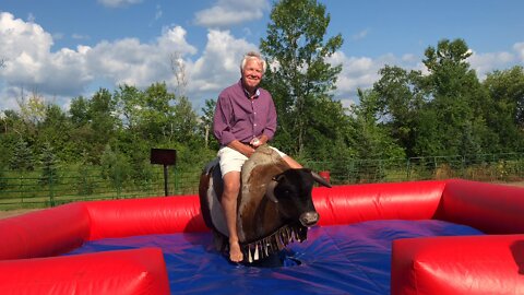 Rick riding a bull!!