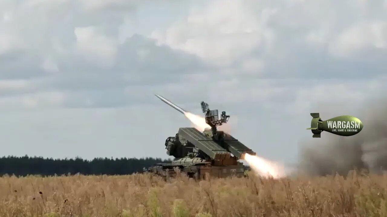 Russia's Osa AKM surface to air missile system at work