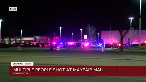 Suspect still at large after shooting 8 people at Mayfair Mall; no deaths reported