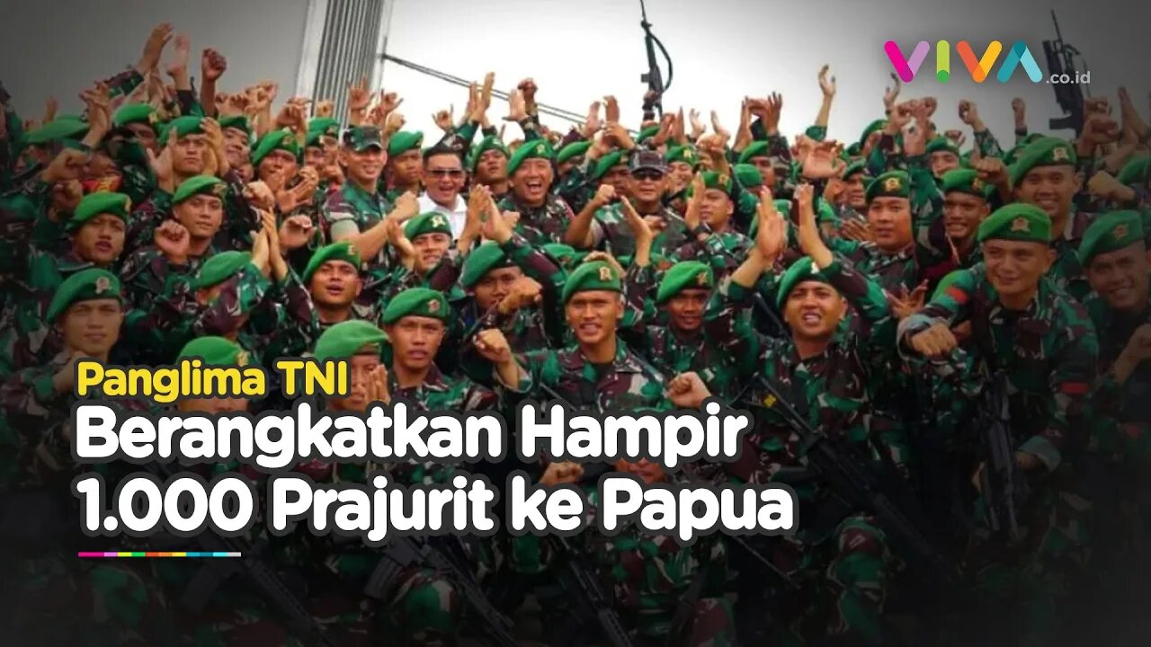Nyaris Seribu Prajurit TNI AD Geruduk Papua Jalani Operasi Militer