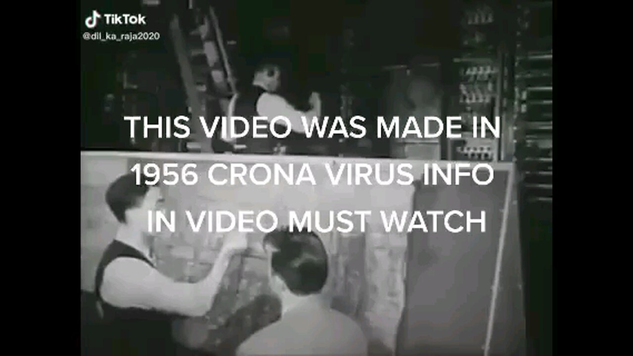 Wow, this is a video from 1956. They predicted everything we are going through right now.