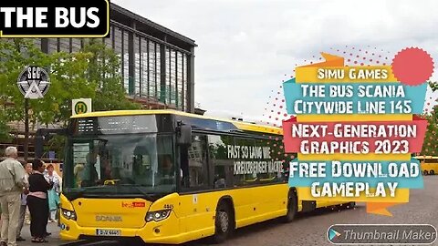 The BUS Scania Citywide Line 145 Free Download Gameplay Next Generation Graphics Unreal Engine 2023
