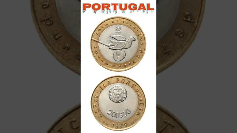 Portugal 200 Escudos 1999.#shorts #coinnotesz
