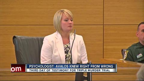 Psychologist: Avalos knew the difference between right and wrong