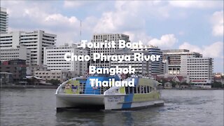 Chao Phraya River tourist boat in Bangkok, Thailand
