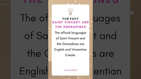 Fun Facts Saint Vincent and the Grenadines
