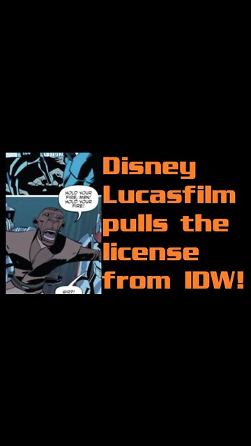 Disney Lucasfilm Pulls the Comic License from IDW Per Bleeding Cool!