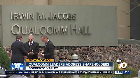 Qualcomm leaders address shareholders