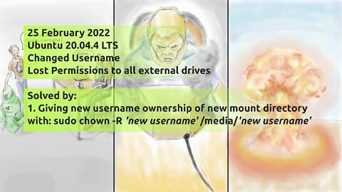 25 February 2022 - Ubuntu 20.04.4 Change Username Lose Permissions | A Potential Solution
