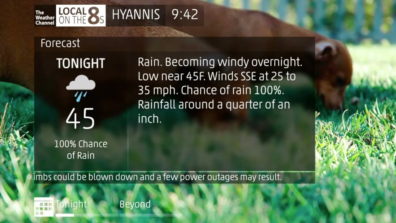 TWC Local On The 8s Intellistar For @barnstablecountywx6657 Flash Flood Potential 11-26-2023