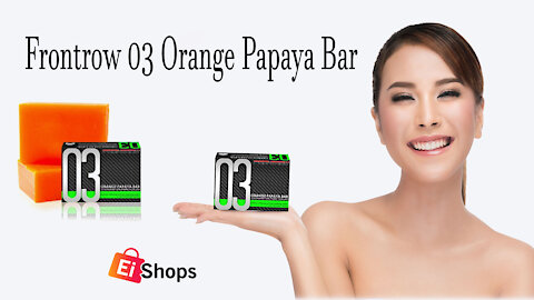 Frontrow 03 Orange Papaya Bar - FRONTROW offers three hyper-lightening and resurfacing soap