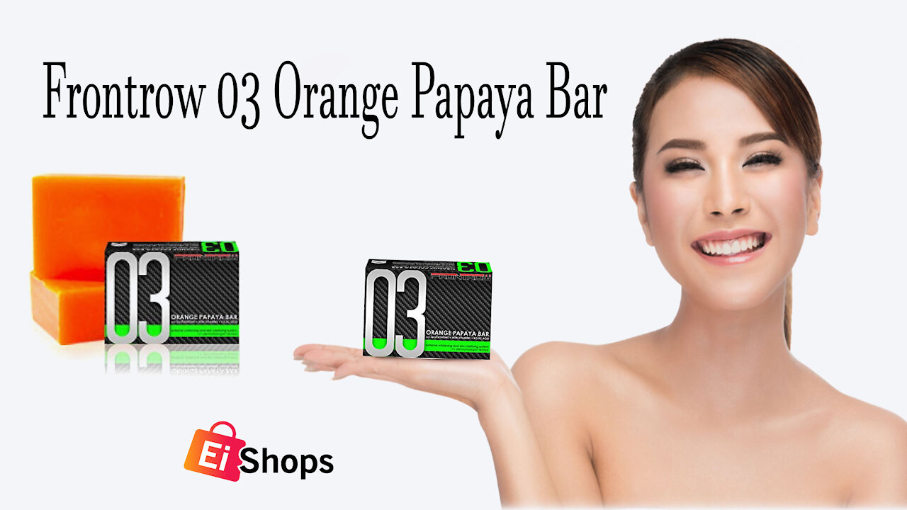Frontrow 03 Orange Papaya Bar - FRONTROW offers three hyper-lightening and resurfacing soap