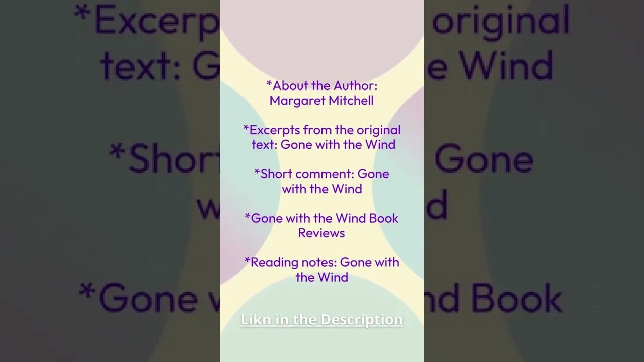 Book Review: Gone with the Wind by Margaret Mitchell #shorts
