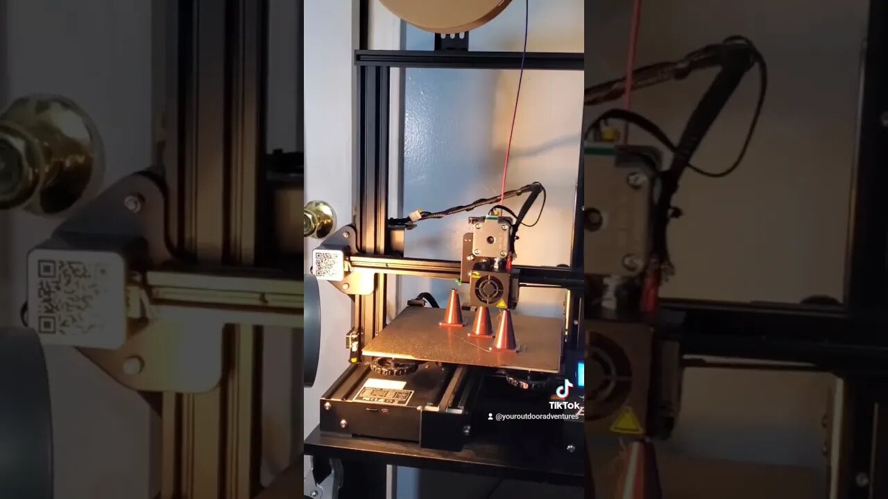 Traffic cones- ender 3 pro, Direct Drive Installed. #ender #3dprinting @creality3dofficial #creality