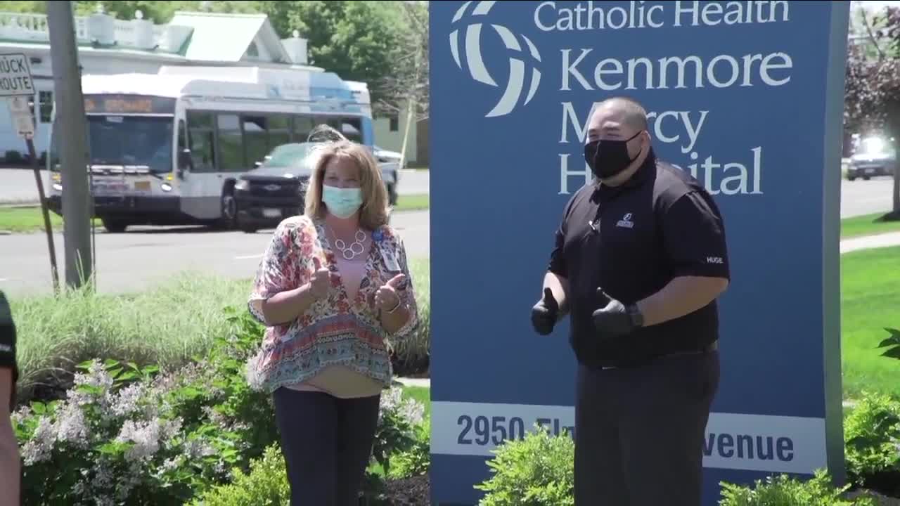 Fuccillo feeds the staff at Kenmore Mercy