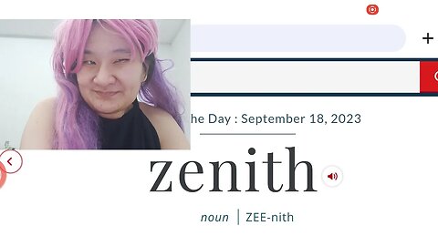 WORD OF THE DAY 18 SEPTEMBER IS ZENITH