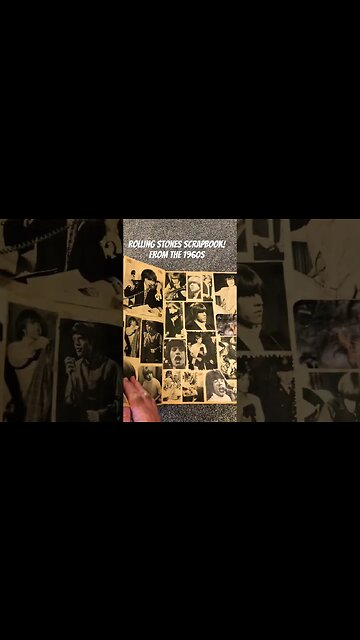 Rolling Stones Scrapbook from the 1960s #classic rock #rollingstones #mickjagger #brianjones