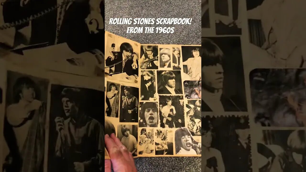 Rolling Stones Scrapbook from the 1960s #classic rock #rollingstones #mickjagger #brianjones