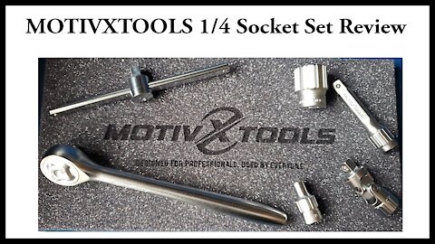 MOTIVXTOOLS 1/4 drive socket set review.