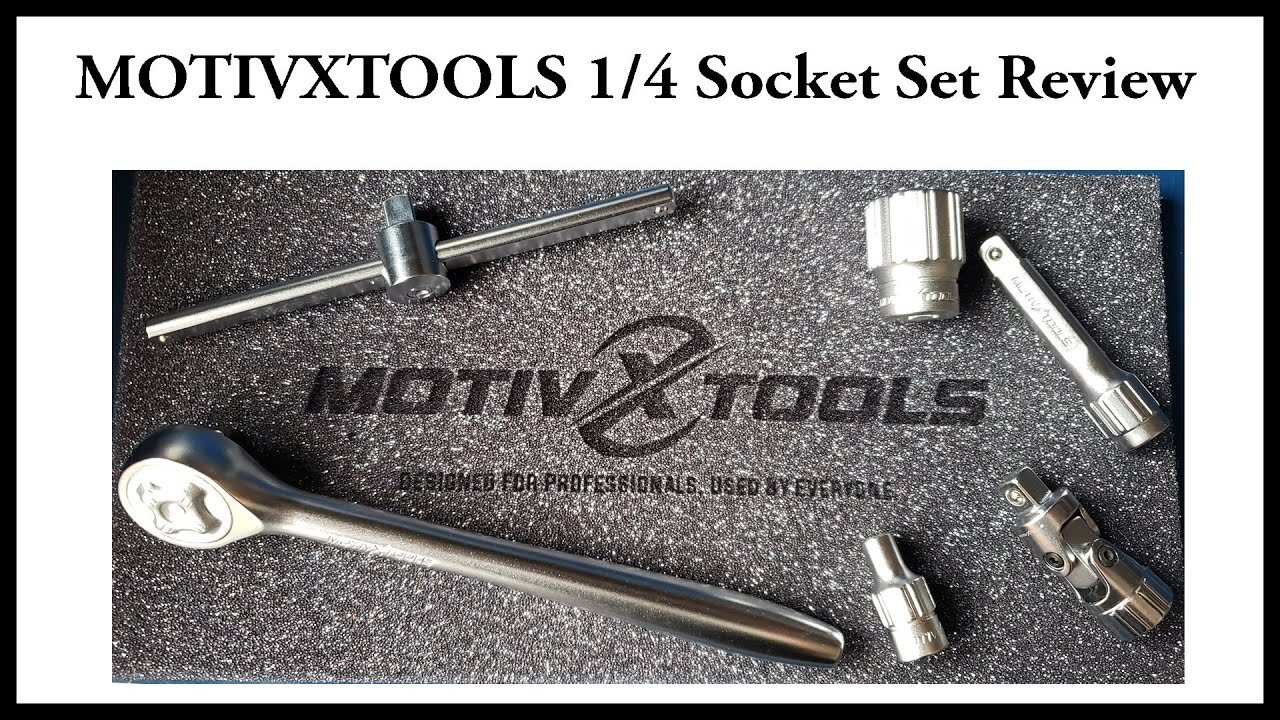 MOTIVXTOOLS 1/4 drive socket set review.