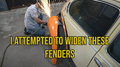 Widening VW Bug fenders | how I cut and widened these rear fenders pt.1